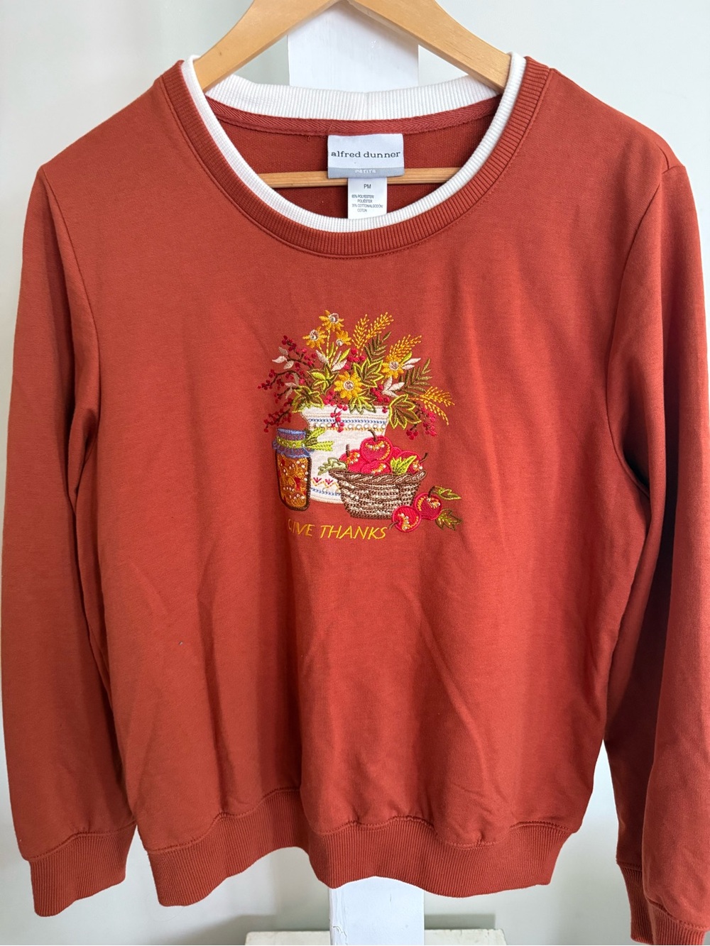 Alfred Dunner Thanksgiving Sweatshirt